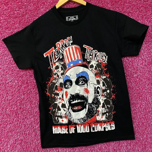 Rob Zombie House Of 1000 Corpses Graphic Design T-Shirt Medium - Picture 3 of 5